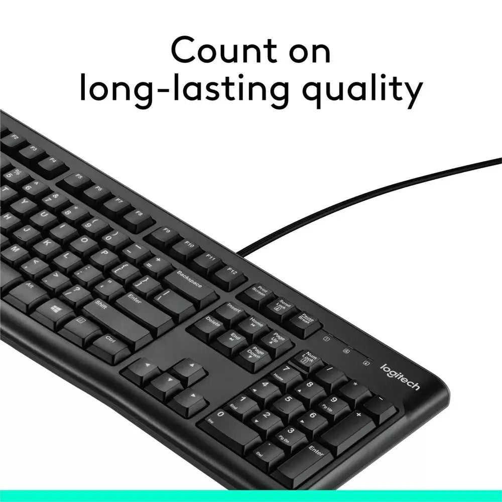 Logitech K120 USB Wired Standard Keyboard thumbnail