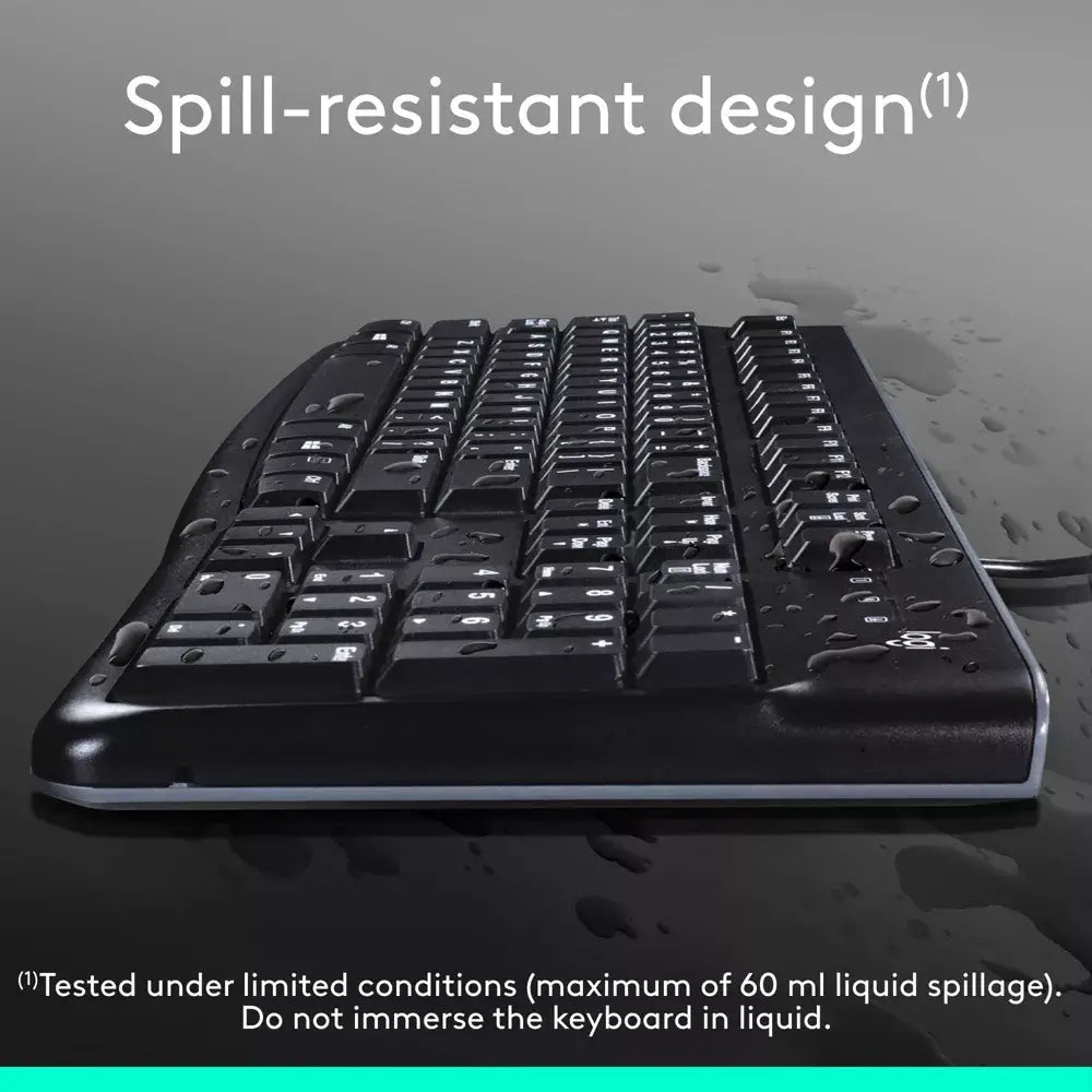 Logitech K120 USB Wired Standard Keyboard thumbnail