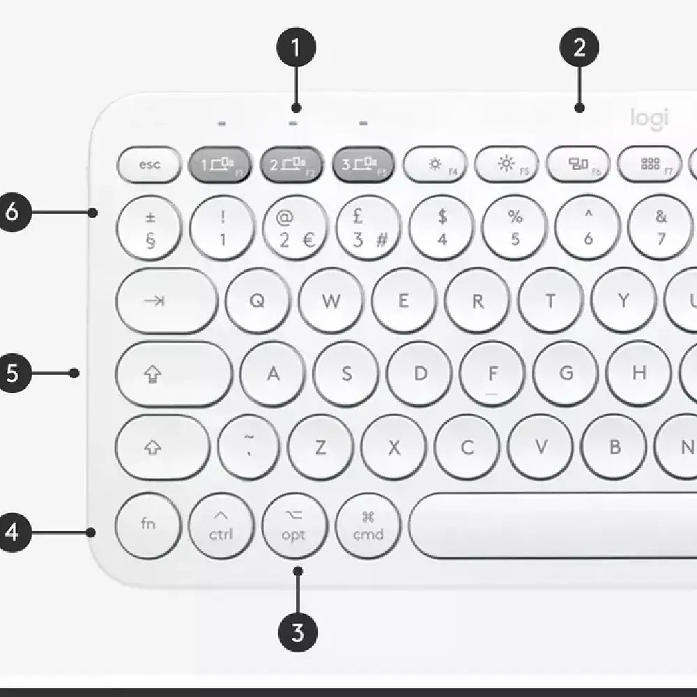 Logitech K380 Multi-Device Bluetooth Keyboard for Mac 920-009729 thumbnail