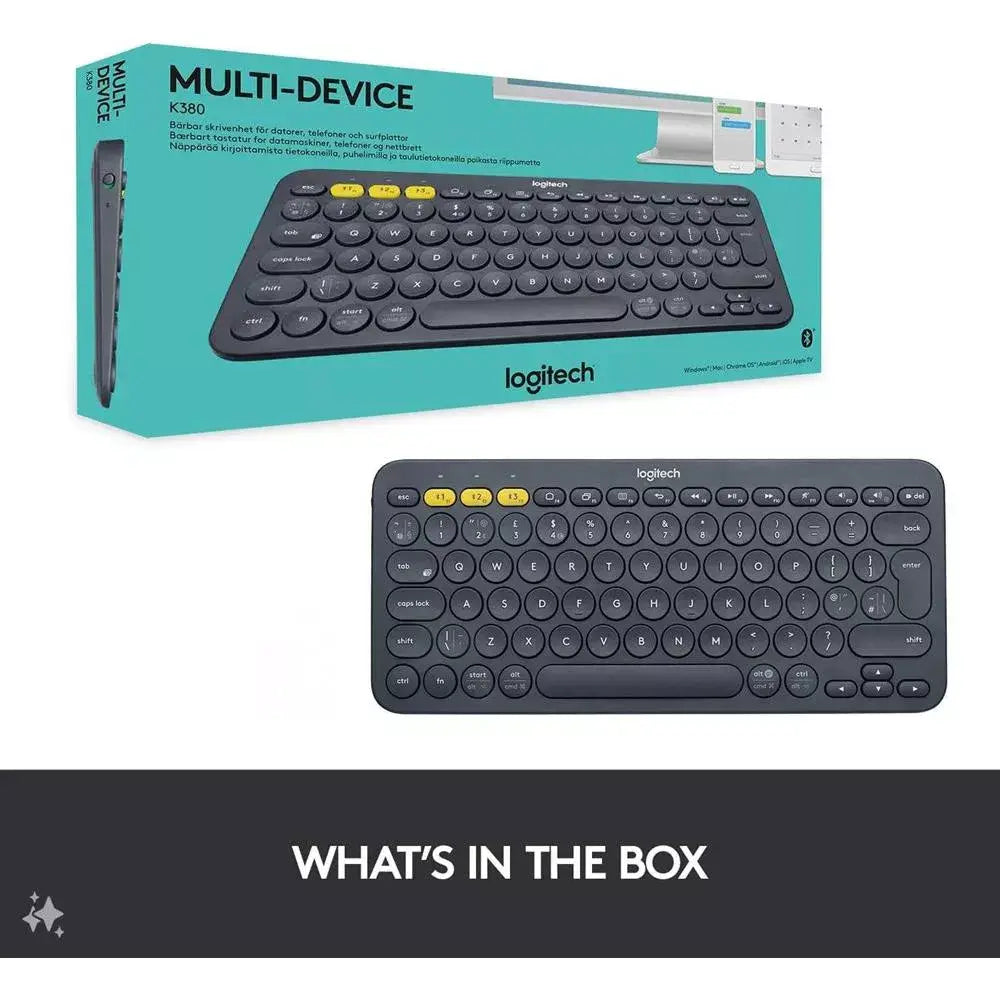 Logitech K380 Multi-Device Wireless Keyboard - Graphite thumbnail