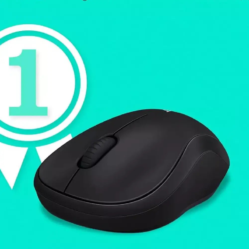 Logitech M185 Wireless Mouse BLACK thumbnail