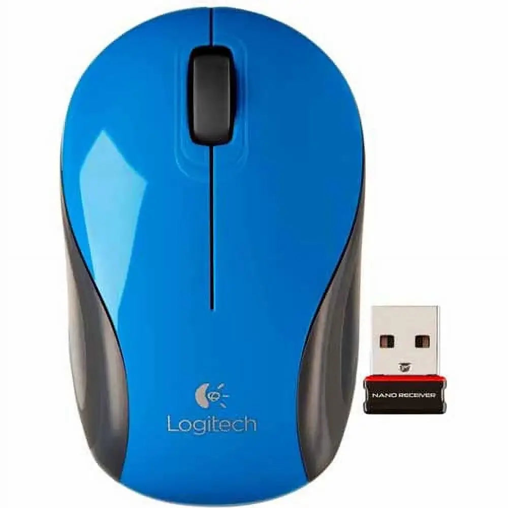 Logitech M187 Wireless Mini Mouse, Blue thumbnail