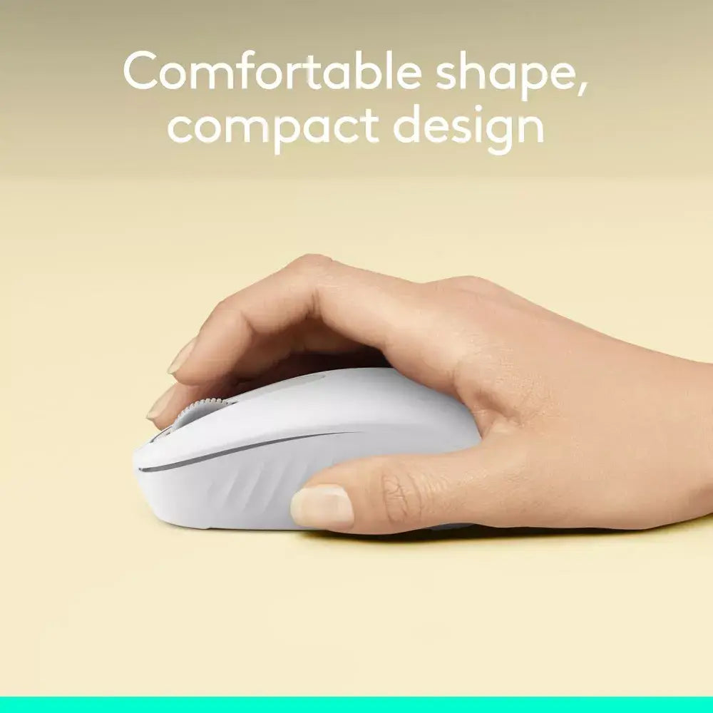 Logitech M196 Bluetooth Wireless Mouse -Off White 910-007438 thumbnail