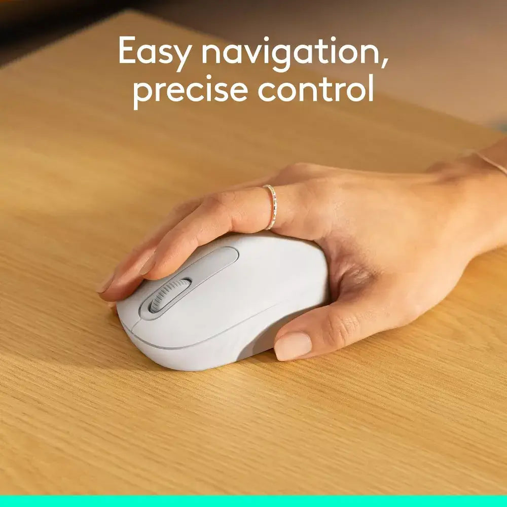 Logitech M196 Bluetooth Wireless Mouse -Off White 910-007438 thumbnail