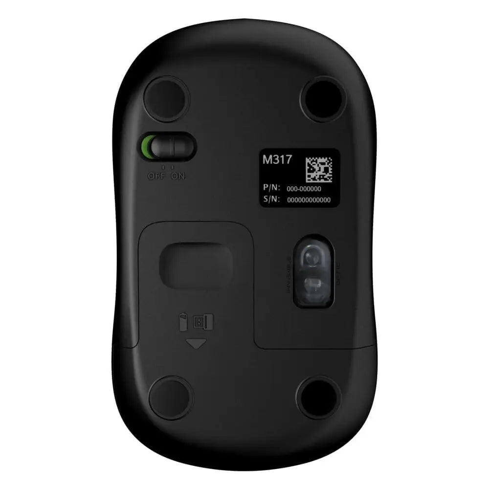 Logitech M317 Wireless Mouse  Light Steel 910-005766 thumbnail