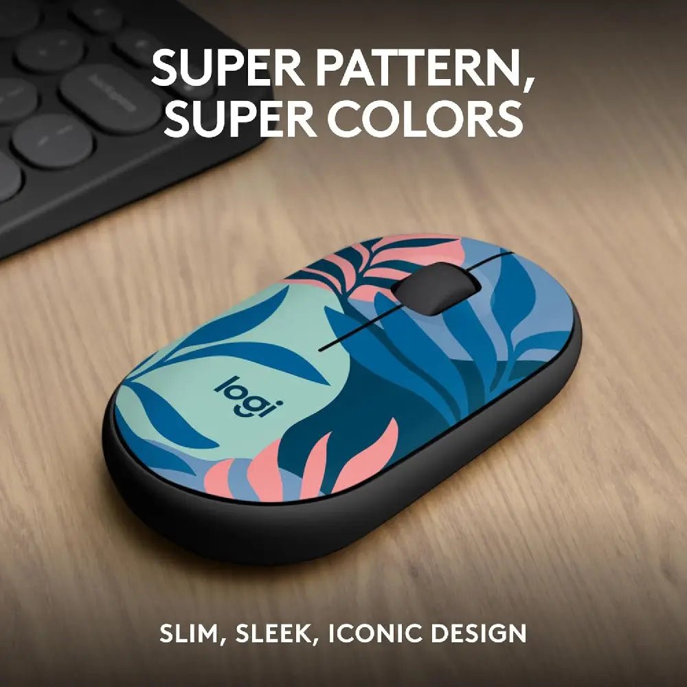 Logitech M340 Wireless Mouse Floral Leaves thumbnail