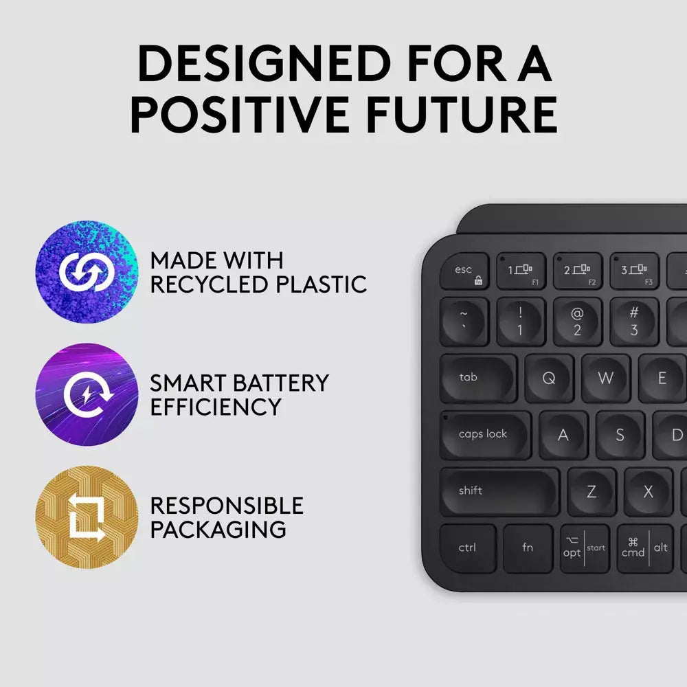 Logitech MX Keys Mini Wireless Illuminated Keyboard for Business. Meet the MX Keys Mini – a compact, smarter, and more powerful wireless keyboard designed with creators in mind. 920-010594 thumbnail