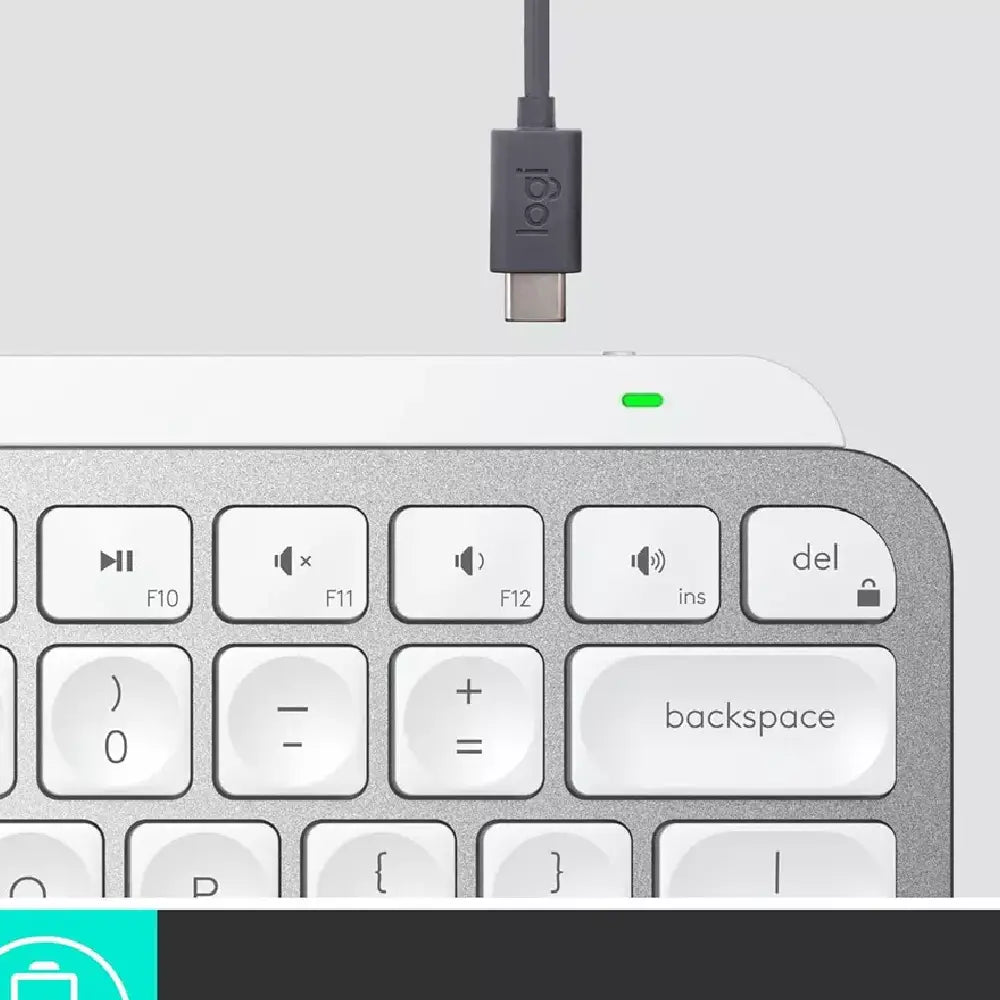 Logitech MX Keys Mini for Business Keyboard - Pale Gray 920-010595 thumbnail