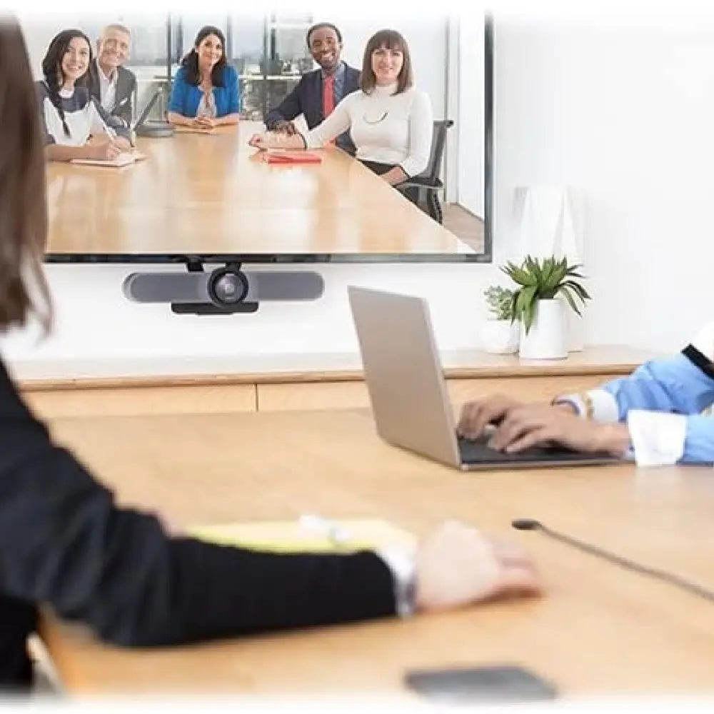 Logitech MeetUp Video Conferencing System, Ultra HD 4K/1080p/720p. Enjoy stunningly sharp visuals with Ultra HD 4K resolution, capturing even the smallest details to elevate remote meetings and improve virtual collaboration. 960-001101 thumbnail