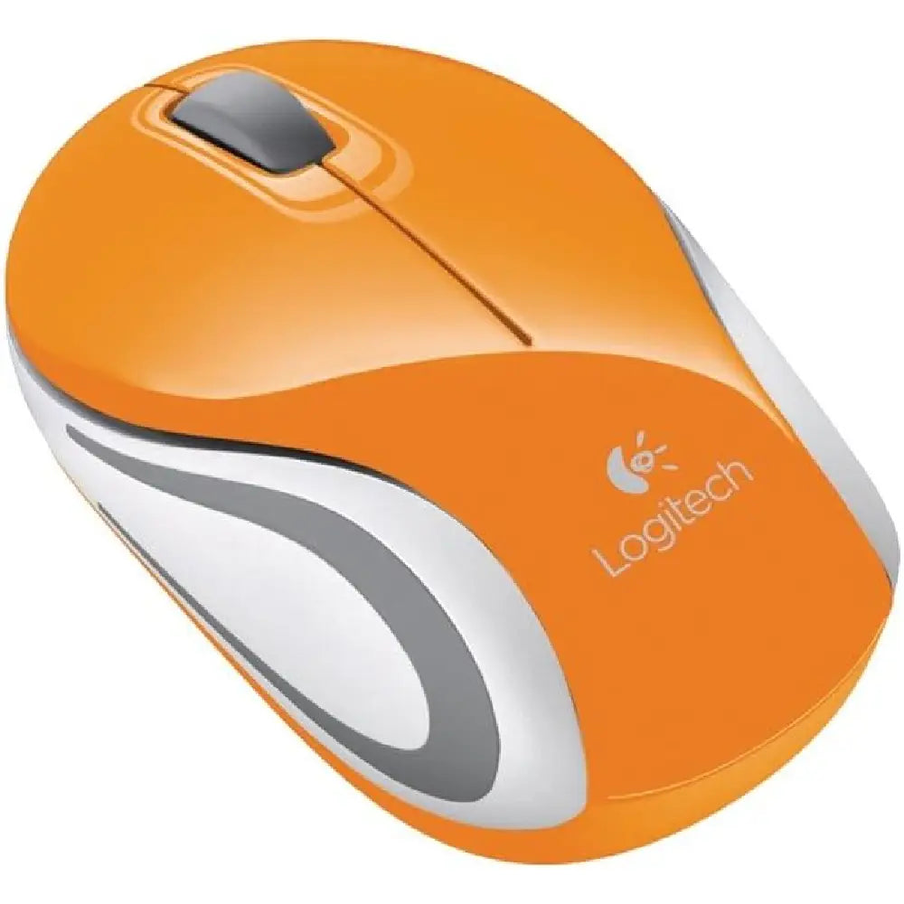 Logitech  Mouse Wireless Mini M187 ORANGE 910-003255 thumbnail