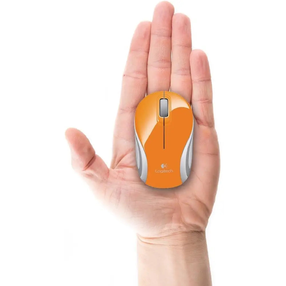 Logitech  Mouse Wireless Mini M187 ORANGE 910-003255 thumbnail