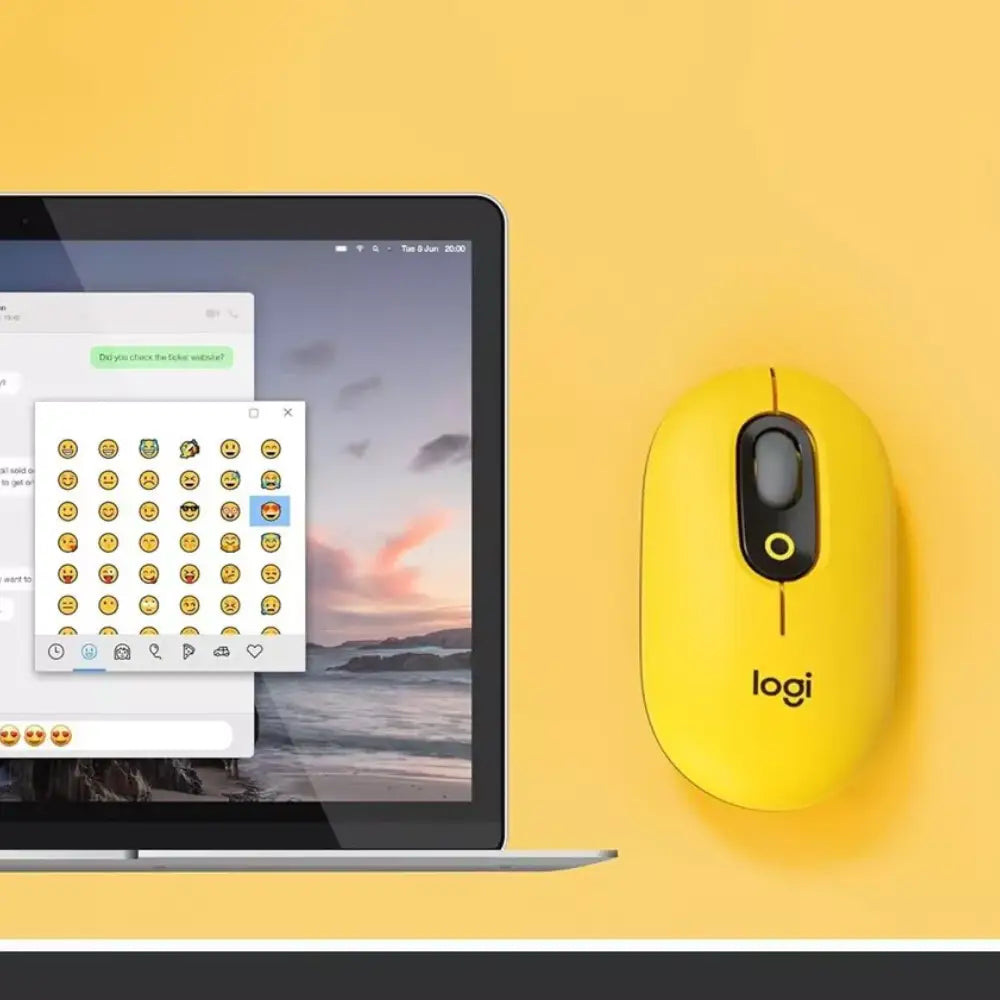 Logitech POP Mouse Blast Yellow 910-006543 thumbnail