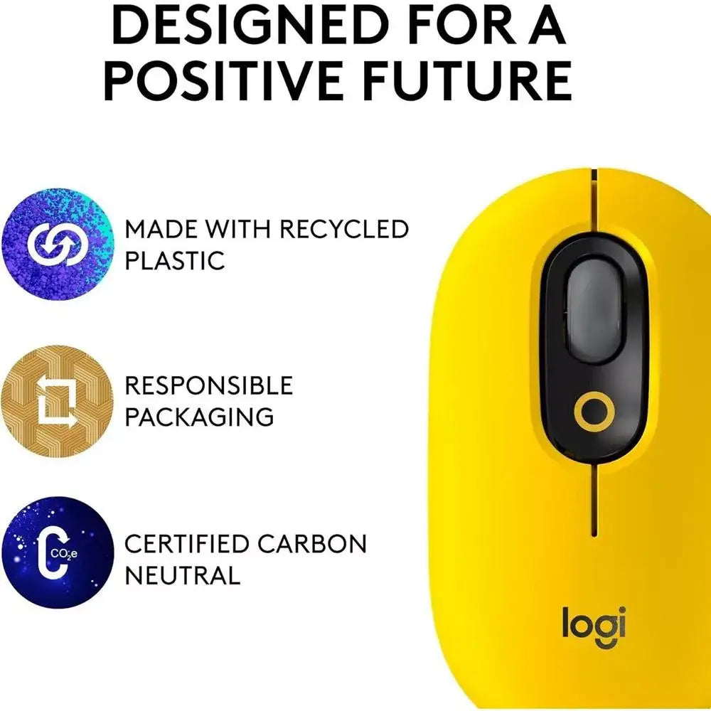 Logitech POP Mouse Blast Yellow 910-006543 thumbnail