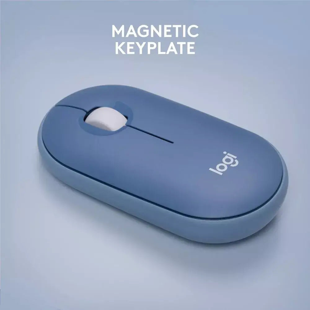 Logitech Pebble Wireless Mouse Bluetooth Blueberry 910-007081 thumbnail