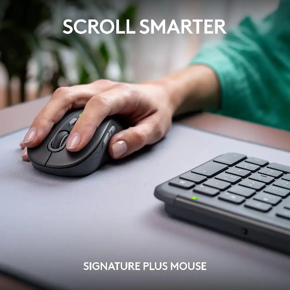 Logitech Signature Slim MK955 Combo Keyboard and Mouse for Business. Get fast access to Microsoft Copilot in Windows* to improve productivity by seamlessly adding the everyday AI companion to employee workflows with a single keystroke.  920-013271 thumbnail