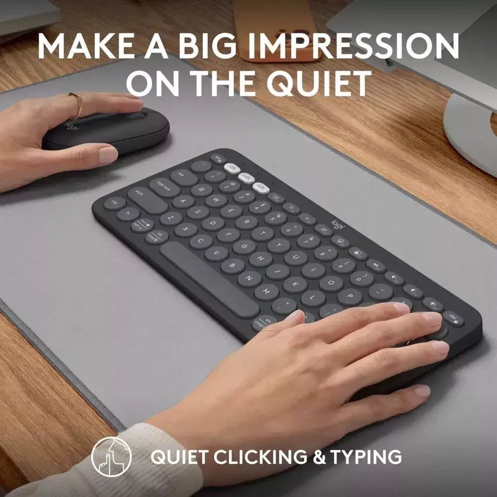Logitech Slim Bluetooth Combo, Wireless Keyboard and Mouse 920-012525 thumbnail