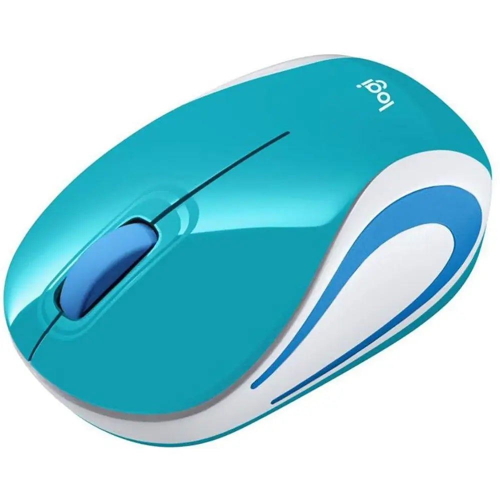 Logitech Wireless Mini Mouse M187 Bright Teal 910-005363 thumbnail