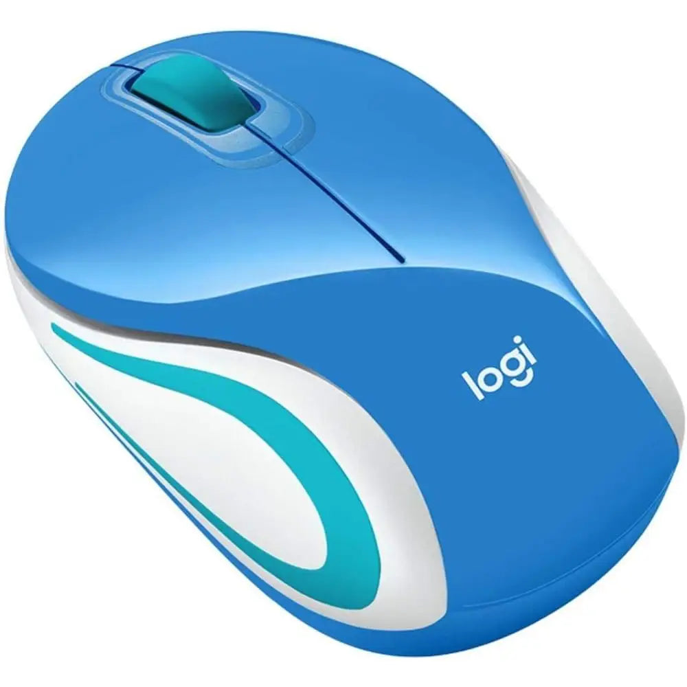 Logitech Wireless Mini Mouse M187  Palace Blue 910-005360 thumbnail