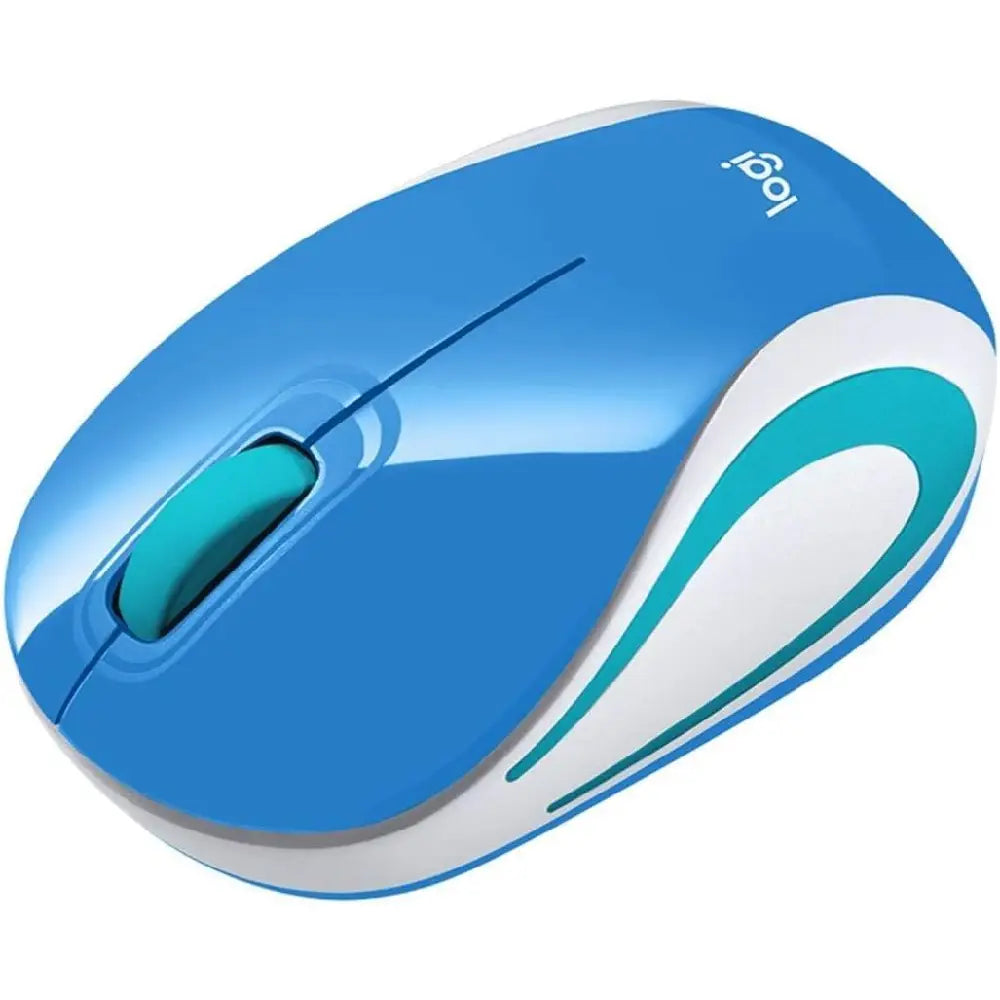 Logitech Wireless Mini Mouse M187  Palace Blue 910-005360 thumbnail