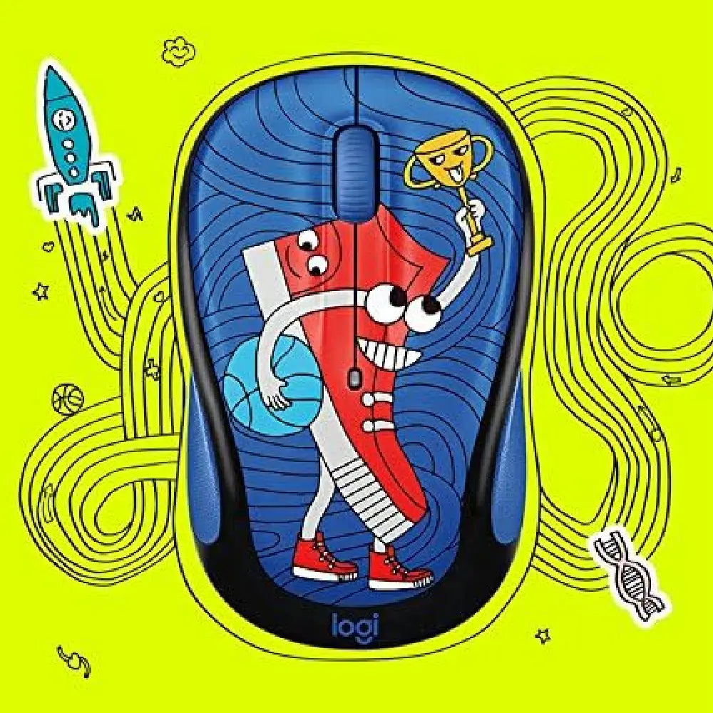 Logitech Wireless Mouse - Doodle Collection - Sneakerhead 910-005033 thumbnail