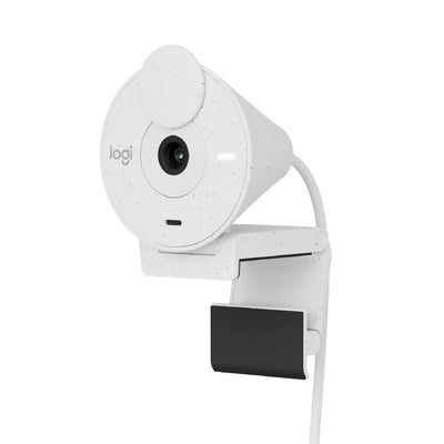 Logitech Brio 300 Full HD Webcam with Privacy Shutter, Off White 960-001441