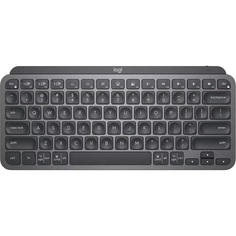 Logitech MX Keys Mini Minimalist Wireless Illuminated Keyboard, Compact, Bluetooth, Backlit, USB-C, - Graphite