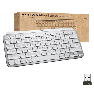 Logitech MX Keys Mini for Business Keyboard - Pale Gray 920-010595
