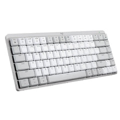 Logitech MX Mechanical Mini for Mac Wireless Illuminated Keyboard Pale Grey. Take advantage of advanced wireless connectivity that offers a clean, cable-free workspace and dependable performance—perfect for Mac users on the move or at home 920-010553