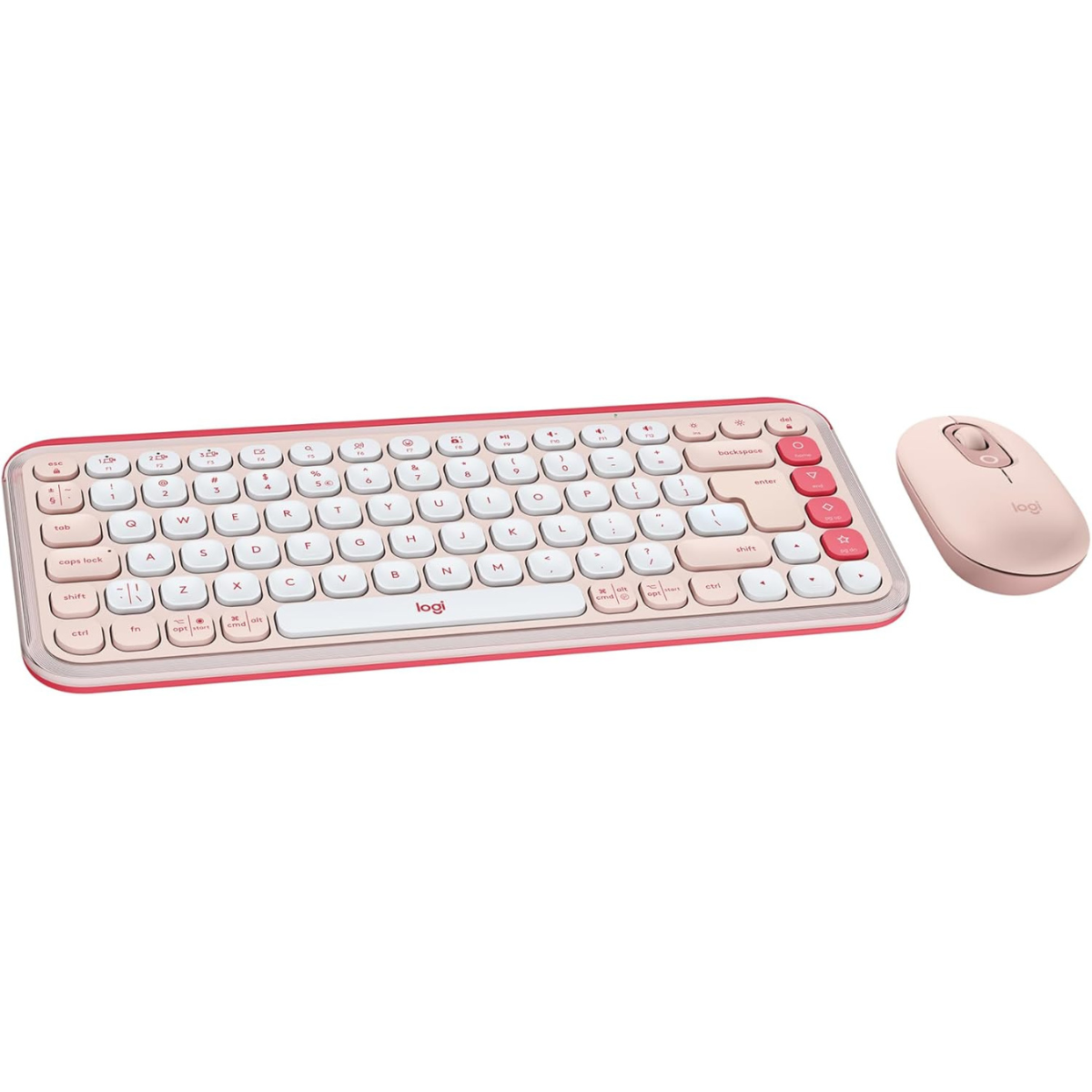 Logitech POP ICON Combo, Bluetooth Keyboard and Mouse Combo, Comfortable Typing, programmable Keys and Buttons, Quiet clicks, Easy-Switch up to 3 Devices - Graphite and Lime thumbnail