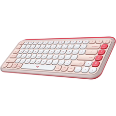 Logitech POP ICON Keys Wireless Bluetooth Keyboard – Rose, Compact Emoji Keyboard with Customizable Keys, Multi-Device Connectivity, and Stylish Modern Design
