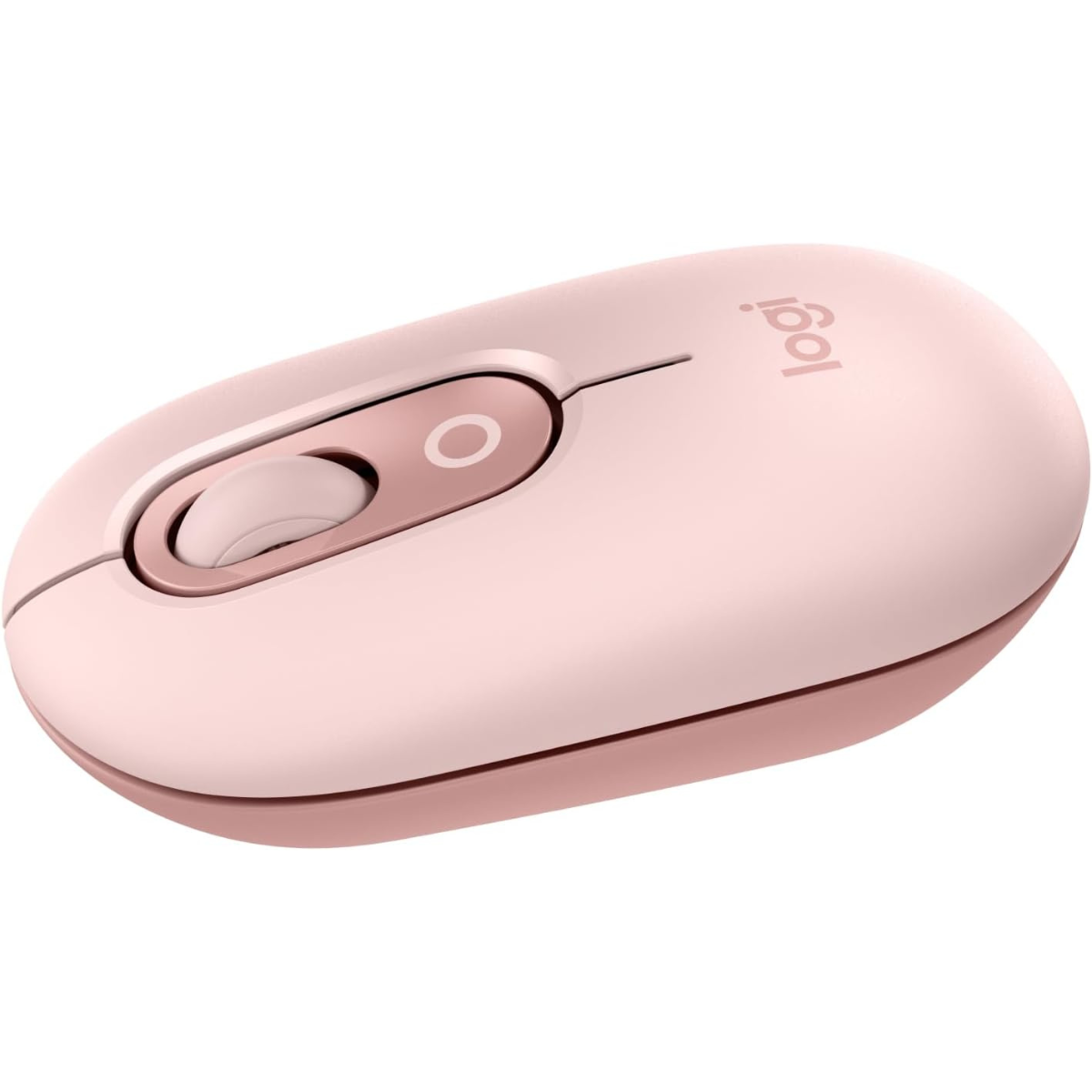 Logitech POP Mouse, Compact and Portable Wireless Bluetooth Mouse with Programmable Buttons and Quiet Clicks, Easy-Switch Between up to 3 Devices, Laptop, Tablet, PC - Rose