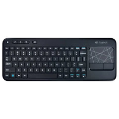 Logitech Wireless Touch Keyboard K400 with Built-In Multi-Touch Touchpad. Say goodbye to hunching over your laptop and constantly getting up to navigate on your TV-connected laptop. K400