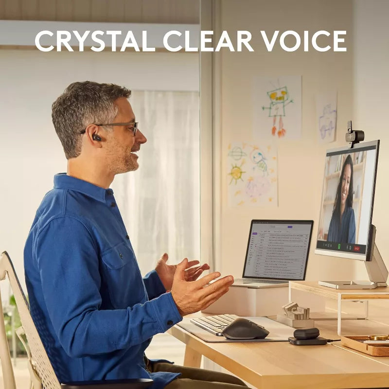 Logitech Zone True Wireless Bluetooth Noise Canceling Earbuds with Microphone, Hybrid ANC, Transparency Mode, - Rose thumbnail