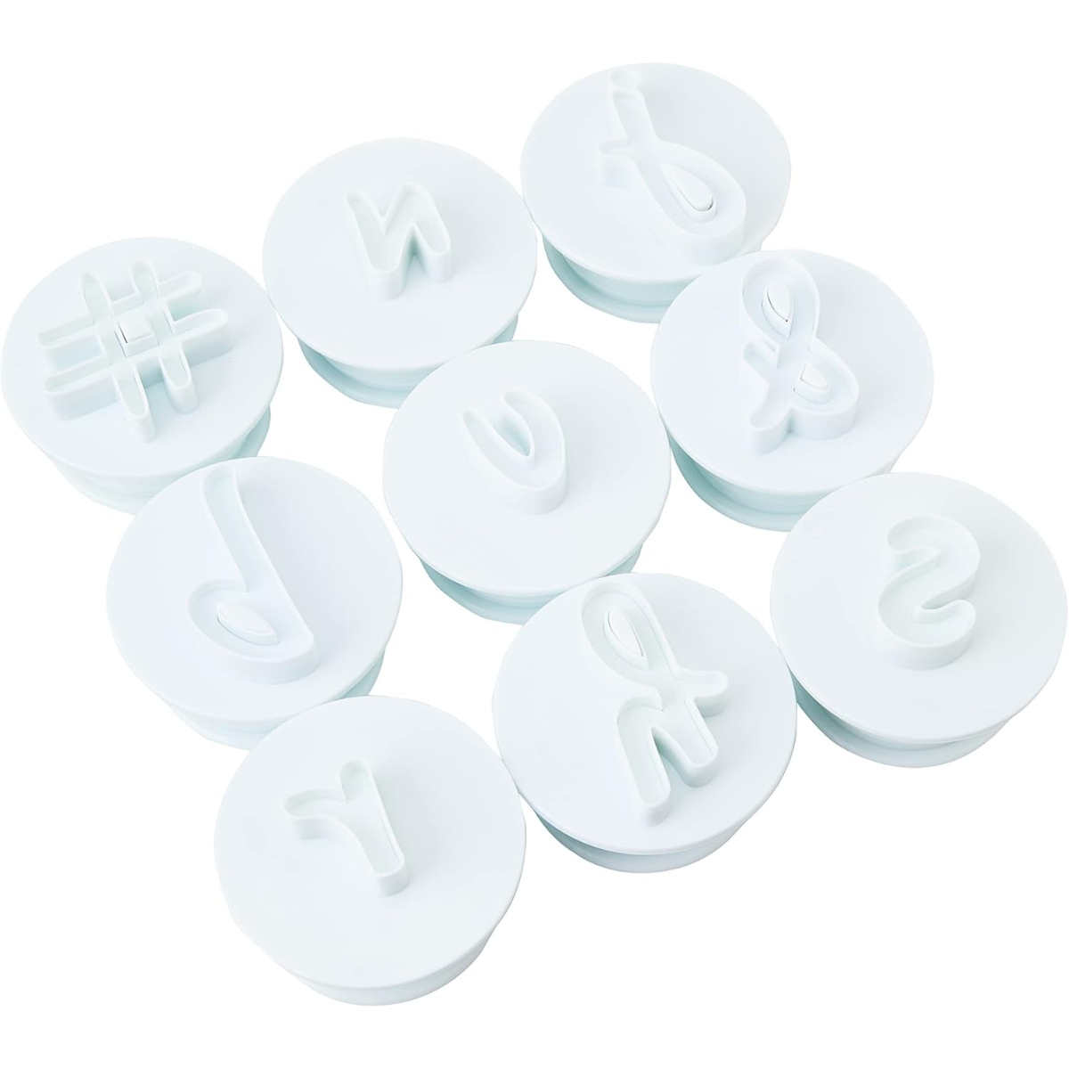 Lowercase Script Alphabet & Symbols Cutter Set by Push Easy – Precision Lettering & Decorative Baking Tools for Fondant, Cookies, Clay, and Craft Projects thumbnail