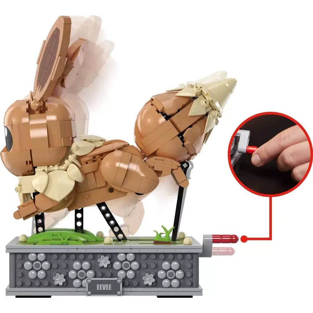 MEGA Pokémon Action Figure Building Set, Motion Eevee with 1366 Pieces, thumbnail