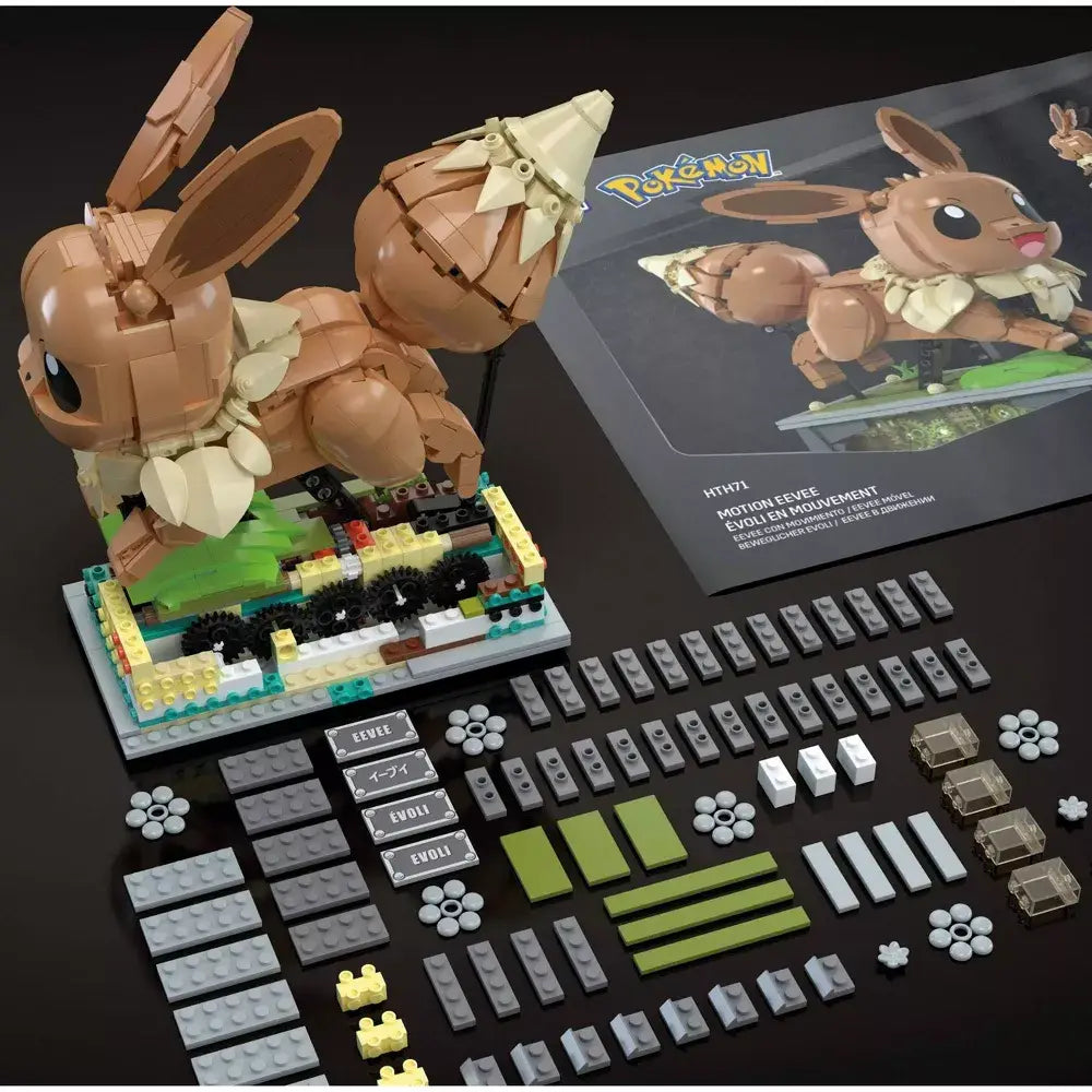 MEGA Pokémon Action Figure Building Set, Motion Eevee with 1366 Pieces, thumbnail
