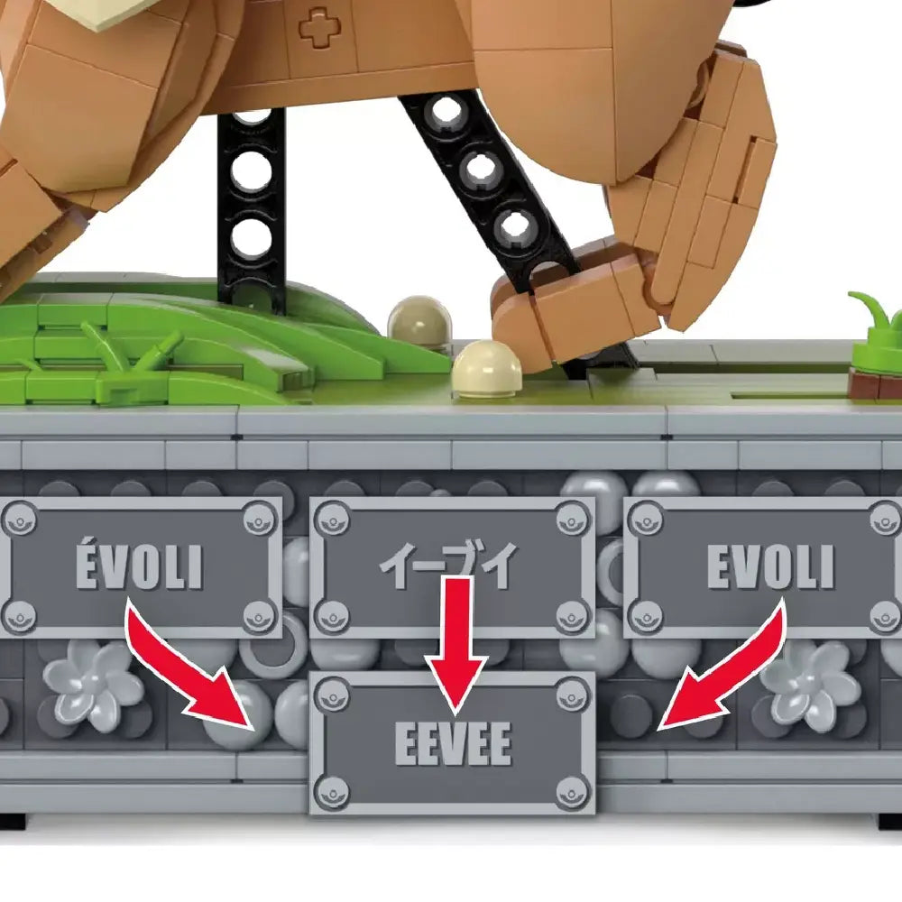 MEGA Pokémon Action Figure Building Set, Motion Eevee with 1366 Pieces, thumbnail