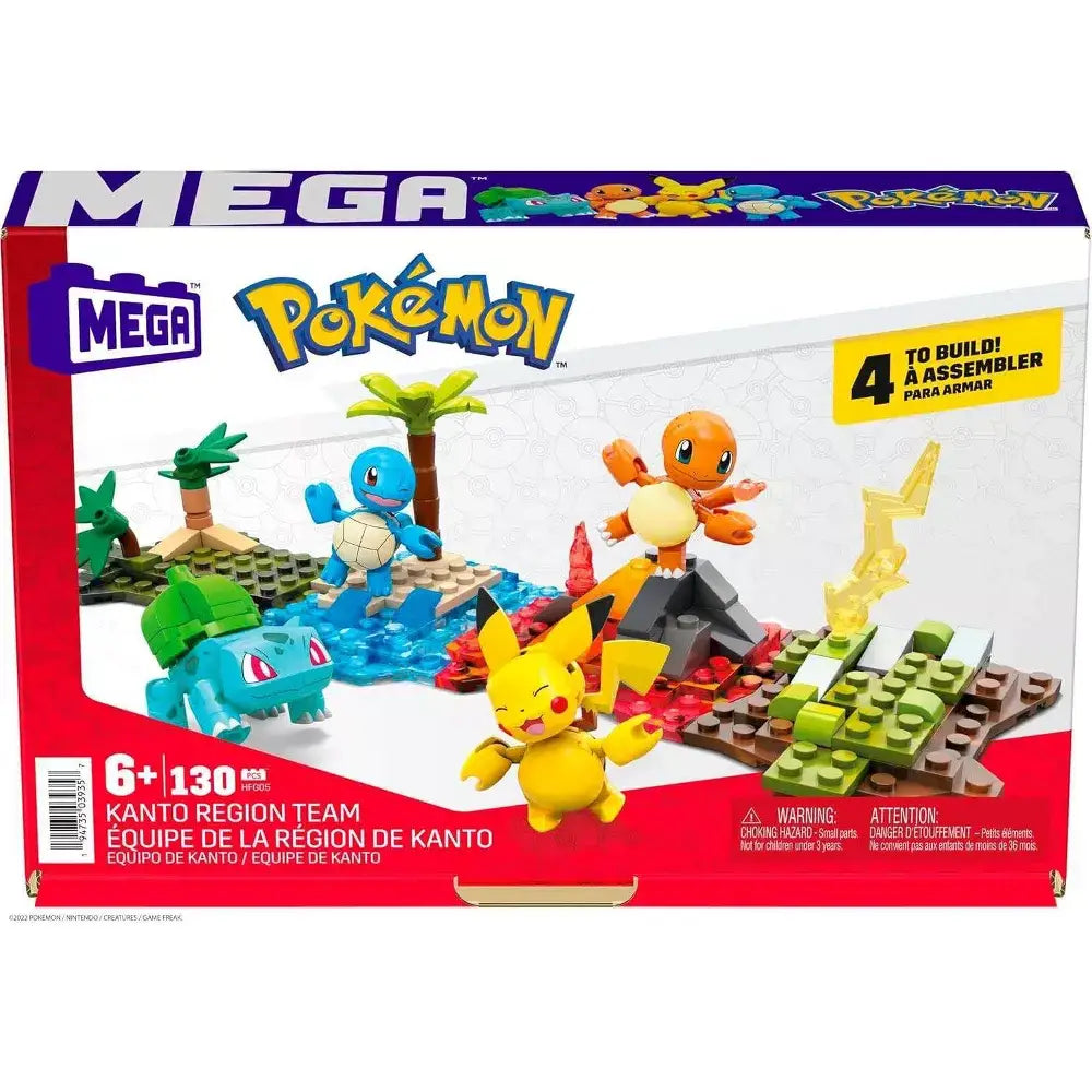 MEGA Pokémon Building Kit Kanto Region Team with 4 Figures HFG05 thumbnail
