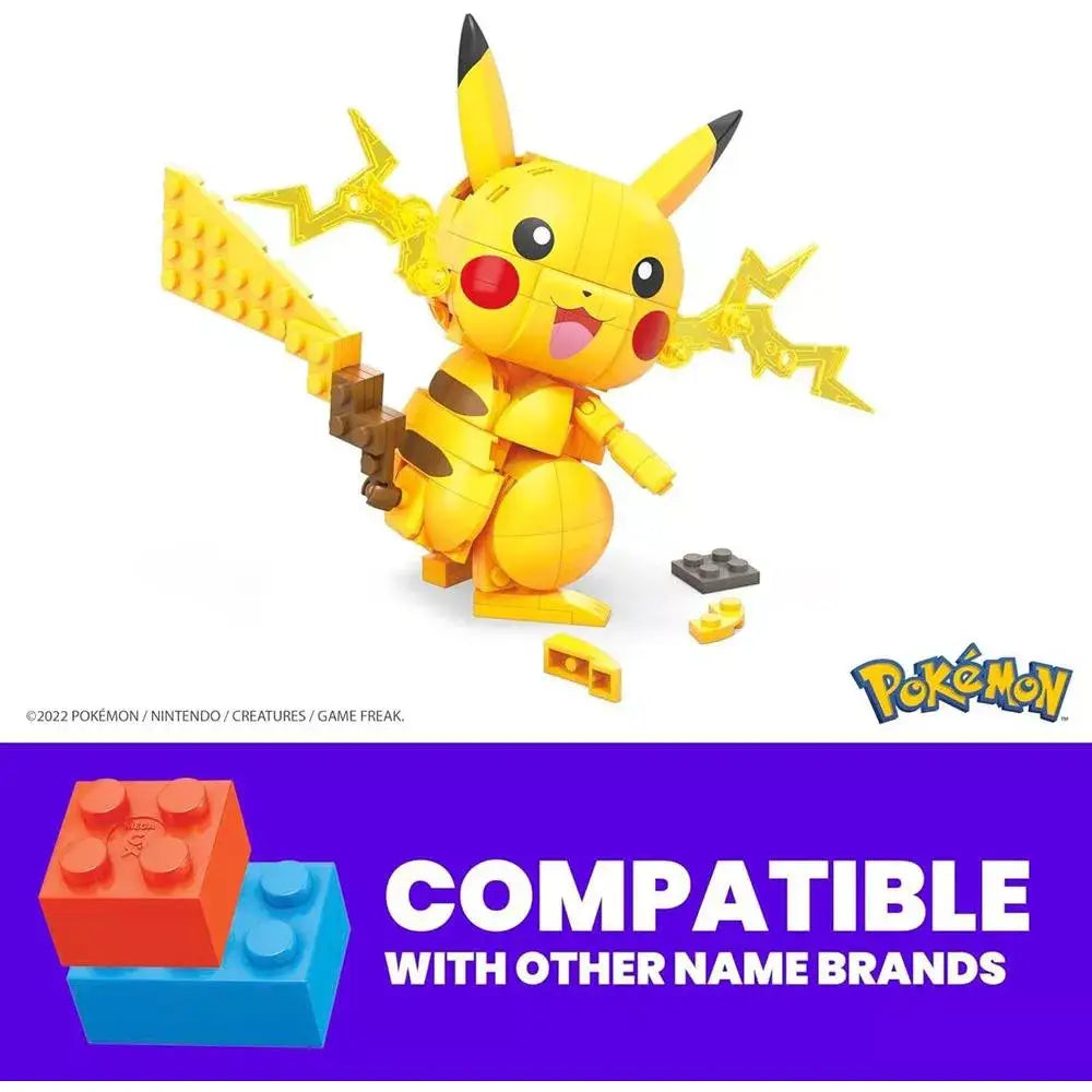 MEGA Pokémon Building Toy Kit Pikachu With 1 Action Figure GMD31 thumbnail