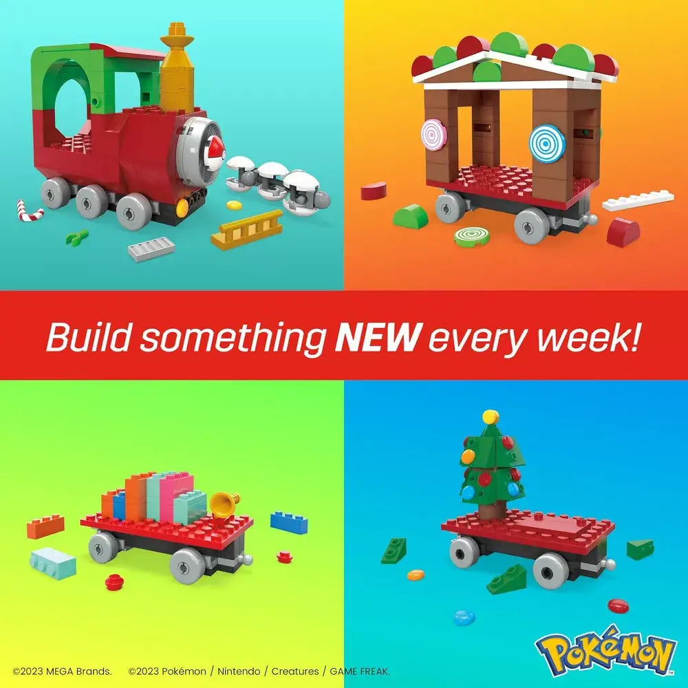 MEGA Pokémon Building Toys Set Holiday Train HHP69 thumbnail