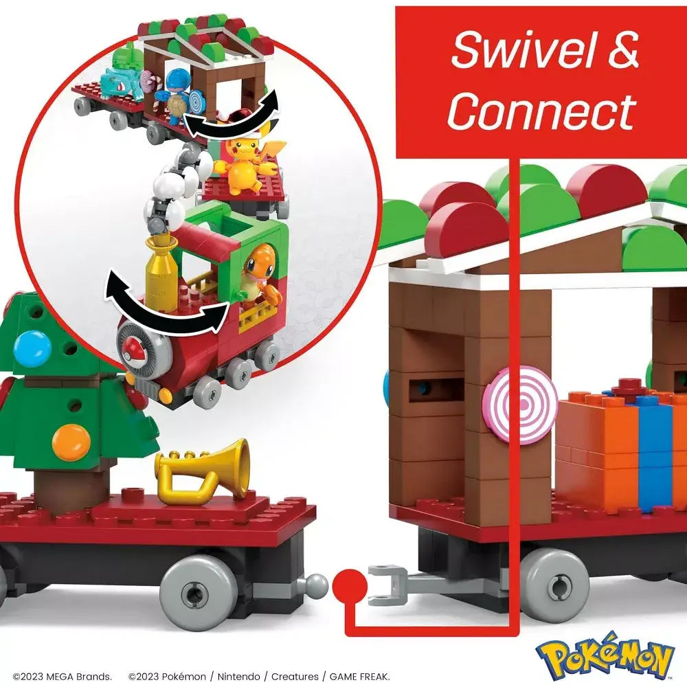 MEGA Pokémon Building Toys Set Holiday Train HHP69 thumbnail