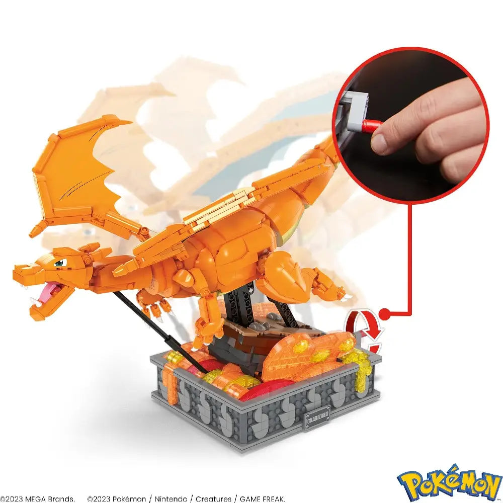 MEGA Pokémon Building Toys Set Motion Charizard with 1664 Pieces thumbnail