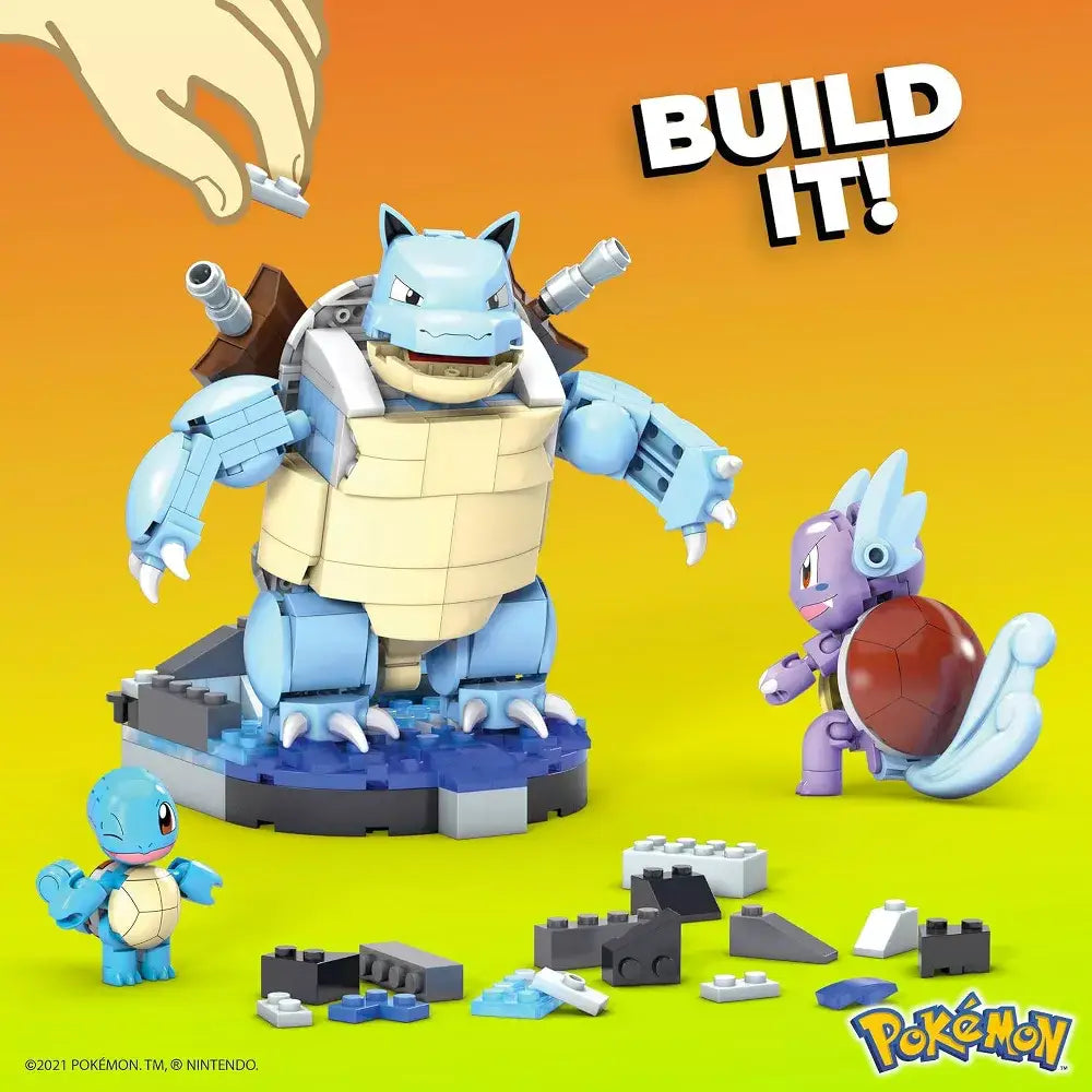 MEGA Pokémon Squirtle Evolution Building Set HDH93 thumbnail