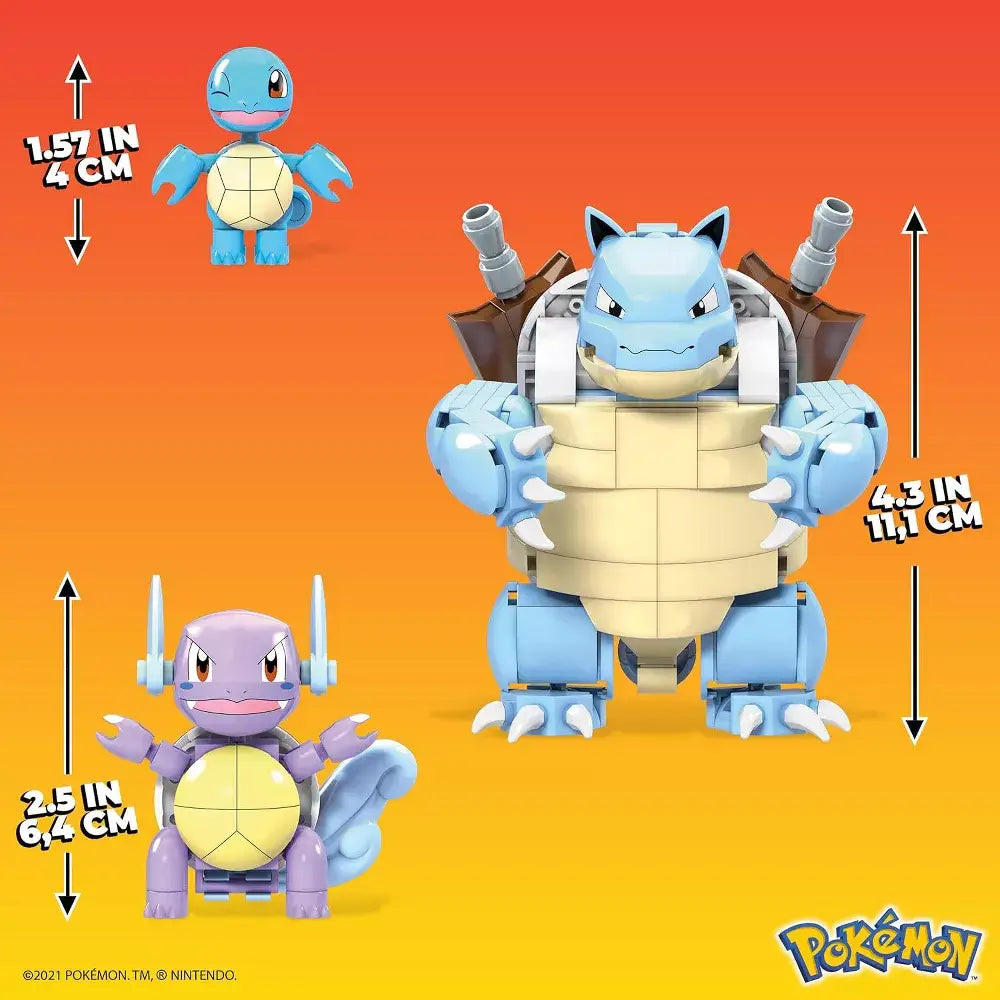 MEGA Pokémon Squirtle Evolution Building Set HDH93 thumbnail