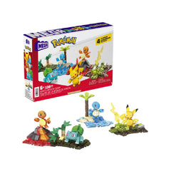 MEGA Pokémon Building Kit Kanto Region Team with 4 Figures HFG05