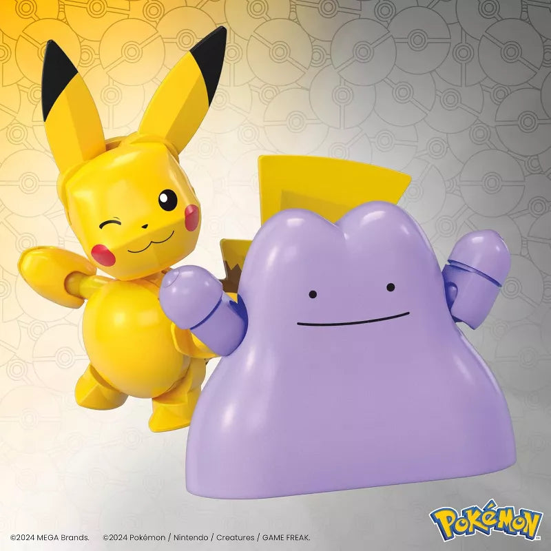 MEGA Pokémon Building Toys Set, Poké Ball 2-Pack, Pikachu & Ditto 42 Pieces thumbnail
