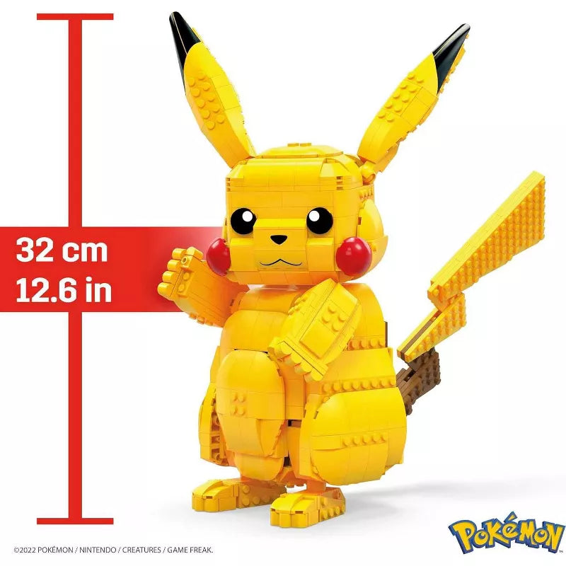 MEGA Pokémon Building Toys Set Jumbo Pikachu with 806 Pieces, Articulated and Poseable, 12 Inches Tall thumbnail