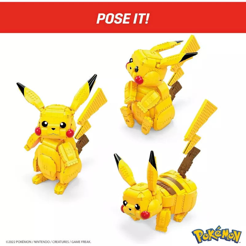 MEGA Pokémon Building Toys Set Jumbo Pikachu with 806 Pieces, Articulated and Poseable, 12 Inches Tall thumbnail
