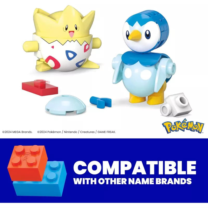 MEGA Pokémon Building Toys Set, Poké Ball 2-Pack, Togepi & Piplup 41 Pieces thumbnail