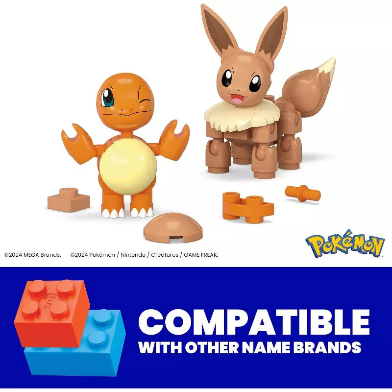 MEGA Pokémon Building Toys Set, Poké Ball 2-Pack, Charmander & Eevee 40 Pieces thumbnail
